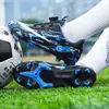 Novos Sapatos de Futebol Infantis Transfronteiriços com Travas Quebradas, Travas Longas, Travas Quebradas, Fivela Rotativa, Sapatos de Futebol para Competição Estudantil em Gramado