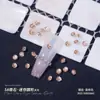 Zircones de Gota de Agua de Lujo para Uñas, Decoraciones Coloridas de Gota de Agua, Pedrería de Fondo Plano, Decoraciones para Uñas, Pedrería de Pétalos