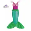 Vestido Nuevo de Princesa Sirena para Halloween para Niñas Grandes, Vestido con Alas de Cumpleaños, Vestido de Baile de Presentación