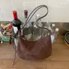 Bolso Femenino Fresco y de Moda Estampado de Leopardo 2025 Nuevo Estilo Ins Bolso Trendy Coreano Tipo Dumpling Gran Capacidad Bolso de Hombro