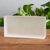 Ladrillo de cristal super blanco ladrillo de cristal pared divisoria sólido transparente mampara de baño color rojo neto cuadrado ladrillo de fusión en caliente