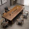 Mesa de Té Estilo Clásico Nuevo Estilo Zen Mesa de Tablero Grande Oficina Mesa de Té Kung Fu Salón de Té Combinación de Mesa y Silla de Té Estilo Chino Nuevo