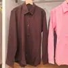 Roupas Femininas Estilo Japonês 26 Nova Coleção Primavera Camisa de Linho Francês Casual Manga Longa Top Camisa para Ar Condicionado Jaqueta Fina 483868