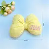 Lazo Dulce y Fresco Relleno de Algodón con Letras Bordadas DIY Lazo de Letras Bordadas Relleno de Algodón Materiales para Ropa y Accesorios para el Cabello