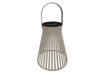 Lámpara Colgante Retro de Bambú Tejido Alimentada por Energía Solar Impermeable para Exteriores, Lámpara de Ambiente Colgante para Patio, Jardín, Balcón, Ratán Sintético, Lámpara LED Portátil
