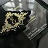 Venta al por mayor transfronteriza de nuevas invitaciones de boda, invitaciones de acrílico de alta gama con estampado dorado, invitaciones de boda de terciopelo con tacto premium
