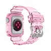 Aplicável de Fábrica para Apple Watch 10ª Geração Pulseira Transparente iwatch 42mm46mm49mm Estojo de Pulseira de Relógio Tudo-em-Um
