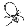 Coreano yellowwon Sexy Lace-up Bow Han Suxi Mesmo Estilo Preto Corda Colar Metal Amor Clavícula Cadeia