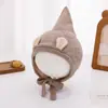Chapéu de Bebê Chenjing Outono e Inverno Novo Fofo Orelha Coração Chapéu de Tricô Quente Protetor Masculino e Feminino Chapéu de Proteção para Orelhas de Bebê