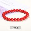 Pulseira de Cinábrio com Cinco Deuses da Riqueza, Areia Dourada Roxa Mineral Original, Areia Imperial, Pulseira de Ano de Nascimento Estilo Chinês Novo, Joia Presente de Cinábrio