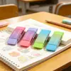 Borracha gradiente bicolor para macaron para exames de estudantes e uso artístico, sem resíduos, sem marcas, fácil de apagar, atacado de papelaria