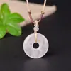 Colgante de Paz de Amatista Blanca Rosa Natural Piedra Ojo de Tigre Jaspe Rojo Piedra Cruda Joyería Unisex Colgante Pequeño Adorno Colgante Colgante de Jade