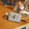Bolso de mujer de piel auténtica, clásico, combinable, moderno, minibolso de hombro ligero, de piel de vaca de primera capa.
