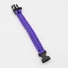 Pulsera de paracord deportes al aire libre cuerda de mano tejida de siete hilos supervivencia aventura camping ciclismo rescate hecho a mano