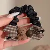 1. Goma para el pelo vintage de flores oscuras con una textura madura y suave, adecuada para ir al trabajo, accesorio para el cabello duradero y versátil para mujeres