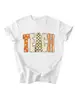 Amazon eBay sitio independiente moda casual nueva camiseta de manga corta para mujer con estampados florales, de lunares y a cuadros