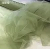 Caramelo Naranja Hoja de Arce Amarillo Caqui Malla Suave Vestido de Novia Vestido Falda Tela Malla Transparente Fondo