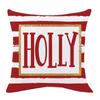 Ropa de Hogar Transfronterizo Amazon Nueva Festividad Navideña Funda de Almohada de Lino Funda de Cojín de Sofá