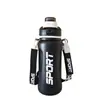 26 Nueva botella de agua de acero inoxidable de doble pared, taza térmica portátil, gran capacidad, taza con popote para exteriores, taza deportiva, botella de agua para estudiantes