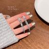 Pendientes de plata S925 con forma de estrella y diamantes superbrillantes para mujer, ligeros, de lujo, de alta gama, con borlas largas, venta al por mayor