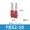 FBS10-6 tira de conexión central cobre puro terminal de resorte enchufable ST10 pieza de conexión conector corto tira de conector corto