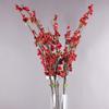 Simulação de flor única de inverno, flor de seda, flor falsa, arranjo de flores de arte chinesa, decoração de chão de sala de estar de ano novo, flor de ameixa vermelha