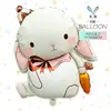 Nuevos Globos de Papel de Aluminio de Animales Estilo Ins: Conejo, Elefante, Zanahoria, Gansito, Accesorios de Decoración para Fiesta Infantil