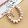Cadena de Teléfono Celular Linda Serie Genio Hongo de Bubble Mart Cuentas Pintadas a Mano Muñeca con Cuentas Colgante Regalos para Niñas
