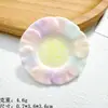 Juguete de Comida en Miniatura Plato de Pan Pegamento de Resina Dibujo Animado Adorno Accesorios Mini Plato de Postre Accesorios Pequeños para Manualidades