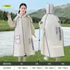 Impermeable Infantil para Estudiantes de Primaria, Especial para Lluvia Fuerte, Niñas y Niños, Poncho de Lluvia para Bebé con Espacio para Mochila, Estilo Largo Engrosado