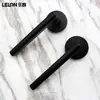 Cerradura de Puerta Interior de Madera Minimalista Personalizada Manija de Puerta de Aleación de Zinc Negra Cerradura Magnética Silenciosa Cerradura de Puerta Divisoria de Habitación de Dormitorio