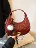 Bolsa de Mão Acolchoada Transfronteiriça para Mulheres, Novo Design de Nicho Outono/Inverno 2025, Bolsa de Ombro Único Transversal, Bolsa de Axila Formato Bolinho