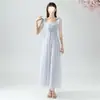 Vestidos de dama de honor con un encanto etéreo para un grupo de hermanas, ajustados, sencillos y elegantes, adecuados para actuaciones de coro y graduación, directo de fábrica