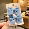 Pinza para el pelo de pato pico de Corea del Sur Par de pinzas de tela para niña Pinza de moda para el pelo de princesa Pinza lateral popular en Internet para niña