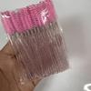 Cepillo de pestañas en espiral con varilla de cristal desechable, grifo de nailon, rollo de pestañas portátil, cepillo de cejas, cepillo de maquillaje, comercio exterior transfronterizo
