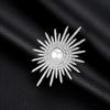 Broche de perlas para mujer, ramillete de traje, temperamento personalizado, broche de girasol, accesorios atmosféricos que combinan con todo, joyería de alta gama para damas.