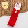 Calcetines de invierno engrosados de vellón de coral para mujer, calcetines navideños lindos de dibujos animados, calcetines para el hogar, calcetines largos hasta la rodilla para mujer, ins