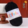 Hilo de hielo fino, terciopelo dorado, muñeca tejida a mano, suéter DIY, pantuflas de ganchillo, cojín, bufanda tejida, hilo suave