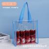 Bolsas de PVC de Moda, Bolsas Tote Transparentes Cuadradas Pequeñas con Logo Personalizable, Adecuadas para Recuerdos de Boda, con un Diseño Cosido de Alta Gama