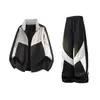 Traje Casual Nasa para Hombre 2026 Primavera Chaqueta de Bloques de Color de Moda y Conjunto de Pantalones Casuales Holgados