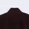 Comércio exterior transfronteiriço outono e inverno novo estilo feminino europeu e americano moda design retrô senso de design gola alta manga longa jaqueta