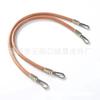 Hecho a mano Redondo Asa de Cuerda de Cuero Vacuno Cinturón Bandolera para Mujer Bolso DIY con Asa de Hombro Colgante de Metal Ligero