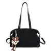 Bolsa de ante francesa para axila, nova coleção outono/inverno 2026, bolsa tote retrô americana, adequada para o trabalho e uso casual, bolsa de ombro e bolsa de mão