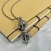 Colgante de plata esterlina S925 Tantra Diamante mortero colgante individual para hombre y mujer mágico colgante mortero de nueve hebras estilo étnico colgante francés