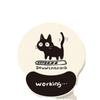 Mouse Pad de Pulso Gato Preto Escritório em Casa Criativo Espessado Desenho Animado Bainha Anti-Tendão Suporte de Pulso Portátil Apoio de Mão para Teclado