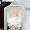 Ropa interior térmica para niñas Top con volantes para niños Se puede usar por fuera Elegante ropa interior de terciopelo alemán Ropa de otoño e invierno para niñas pequeñas