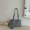 Bolso de tela a cuadros de nicho transfronterizo de moda para mujer, nuevo bolso versátil de moda 2026 para llevar debajo del brazo, bolso de hombro simple casual