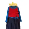 Conjunto Dopamina de Ropa para Niñas, Camisola de Punto Colorida en Capas de Otoño y Pantalones de Linterna de Lunares para Niñas Pequeñas