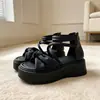 Sandalias Súper Populares Estilo Dopamina con Suela Gruesa para Mujer, Nuevo Verano 2026 Ropa para Exteriores, Impresionantes Sandalias Romanas de Playa Estilo Hada