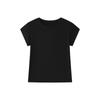 Camiseta de Manga Curta em Lã Tencel para Verão Feminina, Gola Redonda, Design Mesclado, Caimento Justo, Novo Estilo, Cor Sólida, Top Confortável